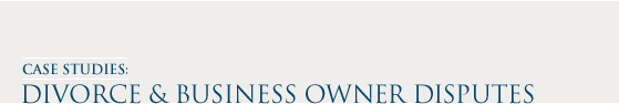 Case Studies: Divorce & Business Disputes
